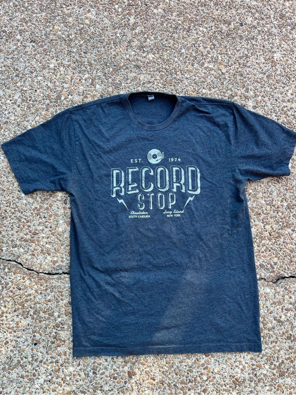 The Record Stop Record Store New York / South Carolina T Shirt L